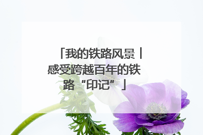 我的铁路风景︱感受跨越百年的铁路“印记”