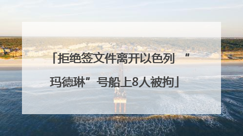 拒绝签文件离开以色列 “玛德琳”号船上8人被拘
