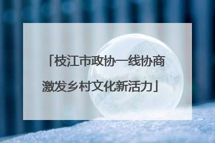 枝江市政协一线协商激发乡村文化新活力