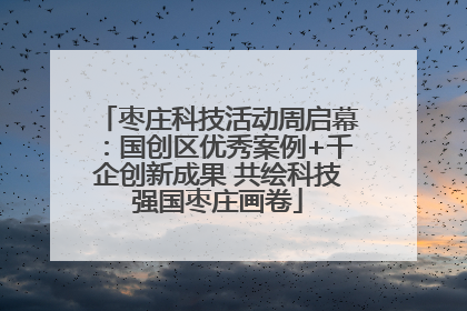 枣庄科技活动周启幕：国创区优秀案例+千企创新成果 共绘科技强国枣庄画卷