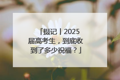 摄记丨2025届高考生，到底收到了多少祝福？