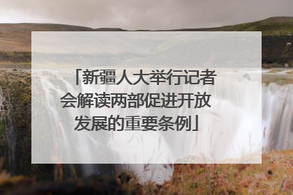 新疆人大举行记者会解读两部促进开放发展的重要条例