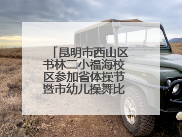昆明市西山区书林二小福海校区参加省体操节暨市幼儿操舞比赛荣获佳绩