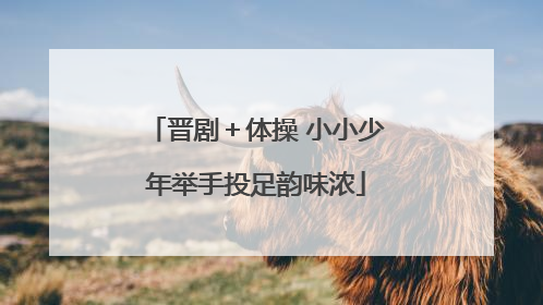 晋剧＋体操 小小少年举手投足韵味浓