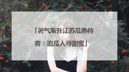 暑气渐升江苏瓜熟待客：追瓜人寻甜蜜