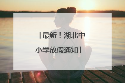 最新！湖北中小学放假通知