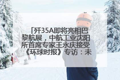 歼35A即将亮相巴黎航展，中航工业沈阳所首席专家王永庆接受《环球时报》专访：未来数量可以有很多