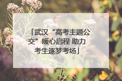 武汉“高考主题公交”暖心启程 助力考生逐梦考场