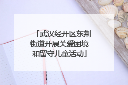 武汉经开区东荆街道开展关爱困境和留守儿童活动
