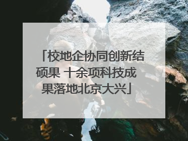 校地企协同创新结硕果 十余项科技成果落地北京大兴