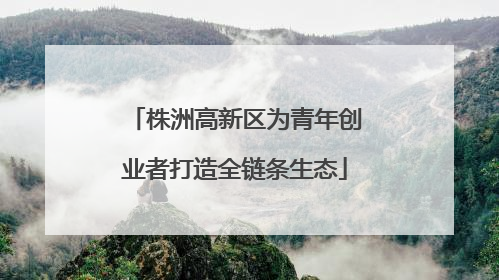 株洲高新区为青年创业者打造全链条生态