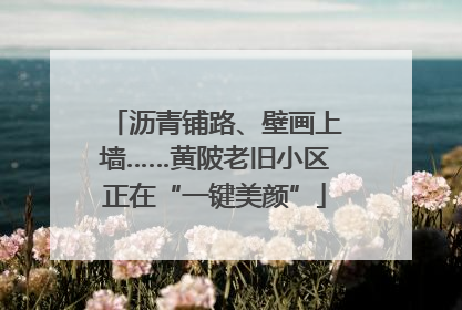 沥青铺路、壁画上墙……黄陂老旧小区正在“一键美颜”