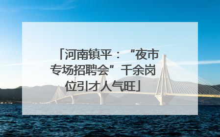 河南镇平：“夜市专场招聘会”千余岗位引才人气旺