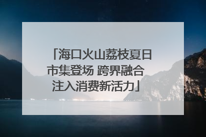 海口火山荔枝夏日市集登场 跨界融合注入消费新活力