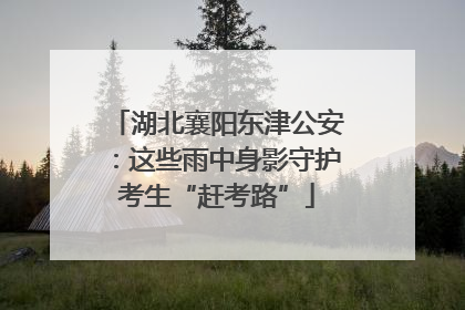 湖北襄阳东津公安：这些雨中身影守护考生“赶考路”