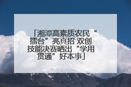 湘潭高素质农民“擂台”亮真招 双创技能决赛晒出“学用贯通”好本事