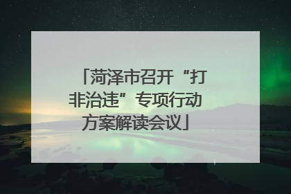 菏泽市召开“打非治违”专项行动方案解读会议