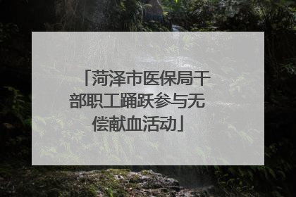 菏泽市医保局干部职工踊跃参与无偿献血活动