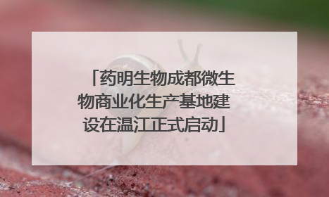 药明生物成都微生物商业化生产基地建设在温江正式启动