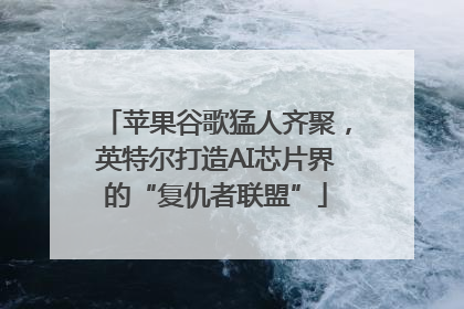 苹果谷歌猛人齐聚，英特尔打造AI芯片界的“复仇者联盟”
