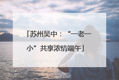 苏州吴中：“一老一小”共享浓情端午