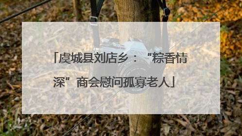 虞城县刘店乡：“粽香情深”商会慰问孤寡老人