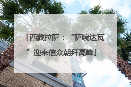西藏拉萨：“萨嘎达瓦”迎来信众朝拜高峰