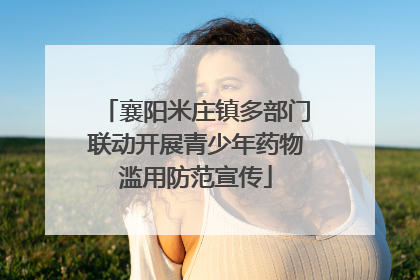 襄阳米庄镇多部门联动开展青少年药物滥用防范宣传