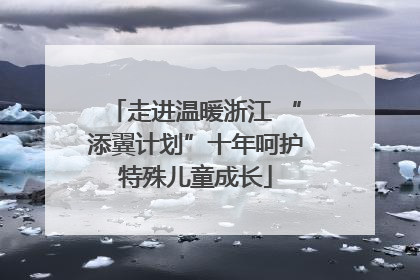 走进温暖浙江 “添翼计划”十年呵护特殊儿童成长