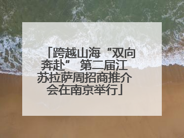 跨越山海“双向奔赴” 第二届江苏拉萨周招商推介会在南京举行