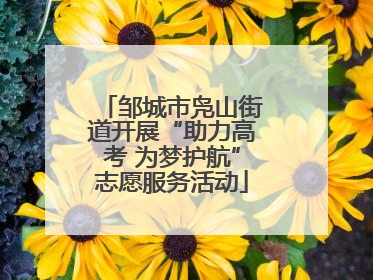 邹城市凫山街道开展“助力高考 为梦护航”志愿服务活动