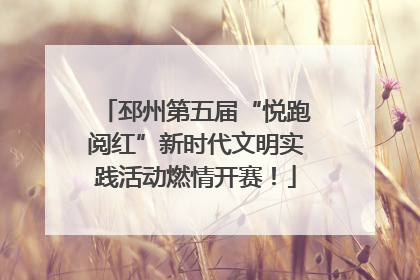 邳州第五届“悦跑阅红”新时代文明实践活动燃情开赛！