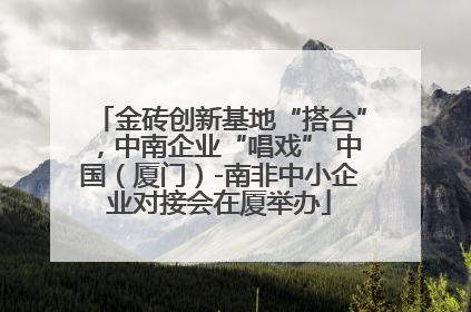 金砖创新基地“搭台”，中南企业“唱戏” 中国（厦门）-南非中小企业对接会在厦举办