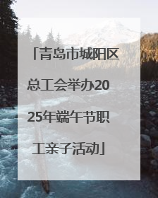 青岛市城阳区总工会举办2025年端午节职工亲子活动