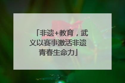 非遗+教育，武义以赛事激活非遗青春生命力