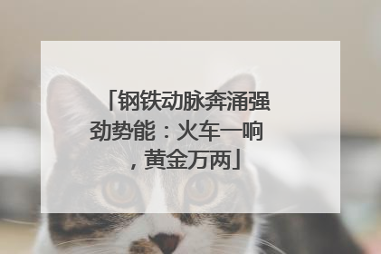 钢铁动脉奔涌强劲势能：火车一响，黄金万两