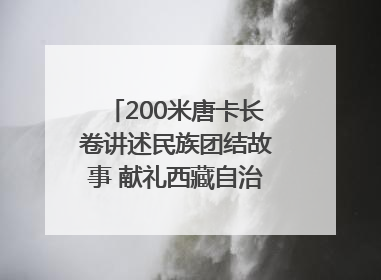200米唐卡长卷讲述民族团结故事 献礼西藏自治区成立60周年