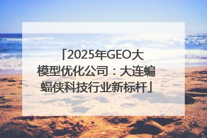 2025年GEO大模型优化公司：大连蝙蝠侠科技行业新标杆
