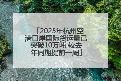 2025年杭州空港口岸国际货运量已突破10万吨 较去年同期提前一周