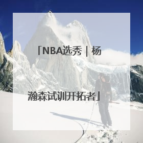 NBA选秀｜杨瀚森试训开拓者