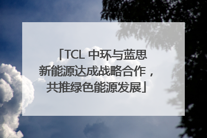 TCL 中环与蓝思新能源达成战略合作，共推绿色能源发展